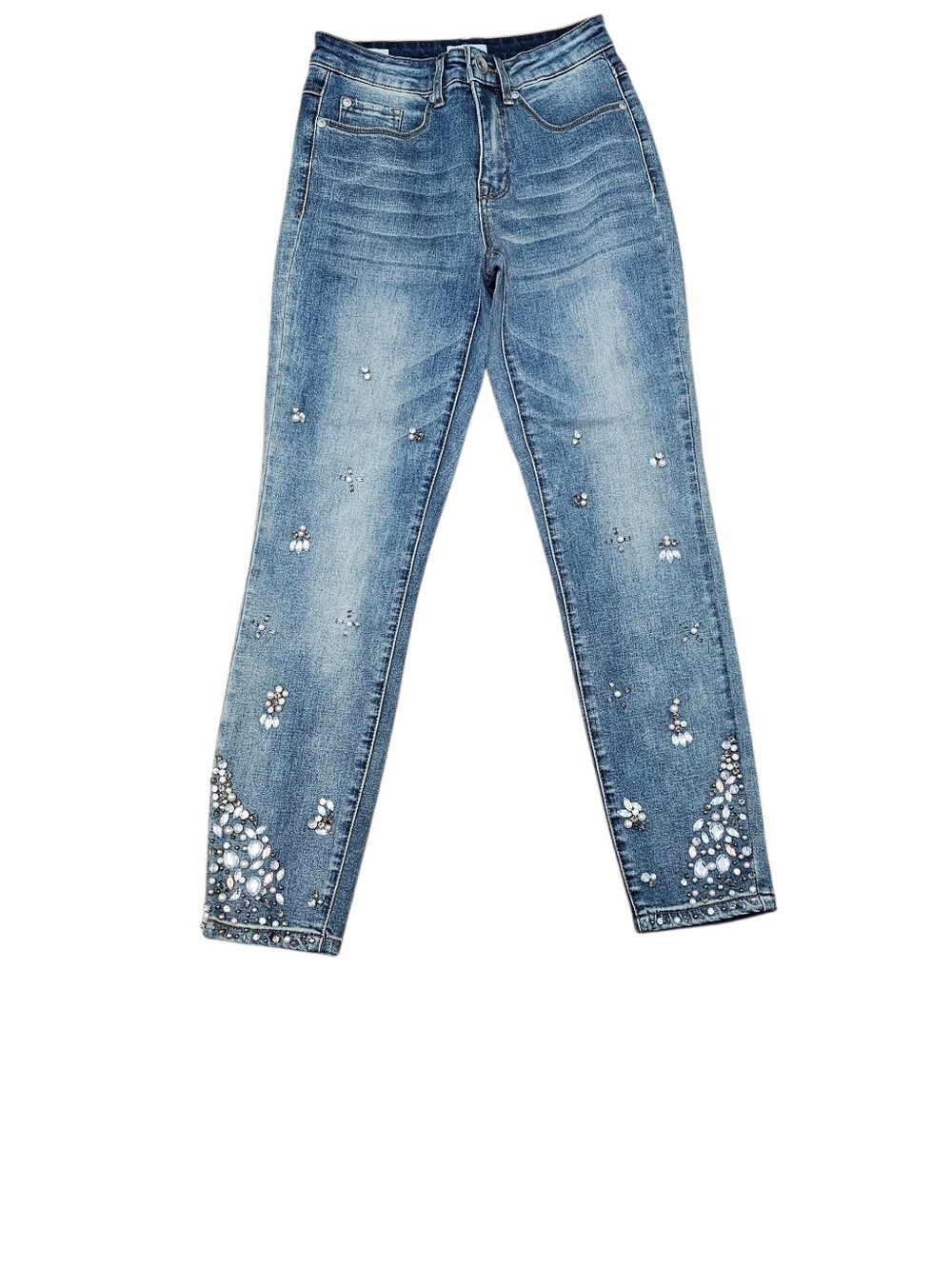 Tribal Jeans Women’s Embellished Light Blue Ankle Jegging